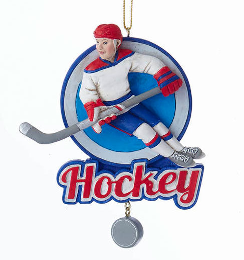 Item 106618 Boy Ice Hockey Player Ornament