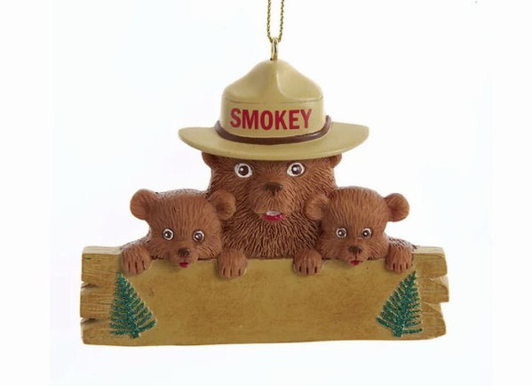 Item 107004 Smokey Bear Cubs Ornament
