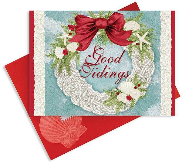 Item 109507 Good Tidings Wreath Christmas Cards