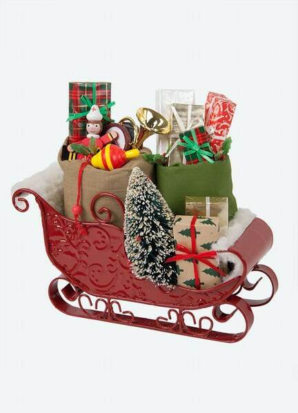 Item 113136 SLEIGH FILLED WITH TOYS