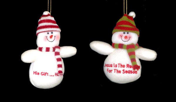 Item 134075 Religious Snowman Ornament