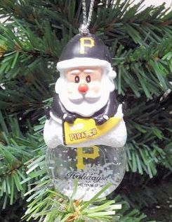 Item 141097 Pittsburgh Pirates Santa Snow Globe Ornament