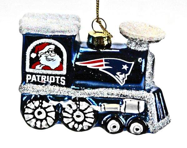 Item 141136 New England Patriots Train Ornament