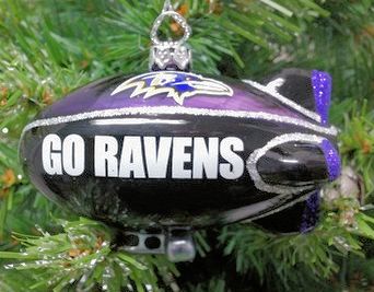 Item 141218 Baltimore Ravens Blimp Ornament