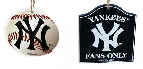 Item 141407 New York Yankees Baseball/Sign Ornament