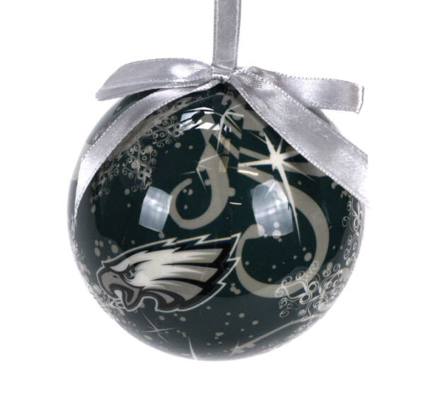 Item 141417 Philadelphia Eagles Decoupage Snowflake Ball Ornament