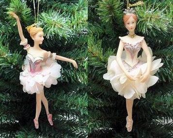 Item 147040 Ballerina With Pink/Cream Poof Skirt Ornament