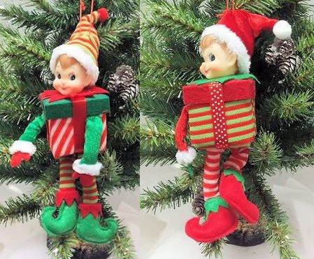 Item 147064 Elf Gift Package Ornament