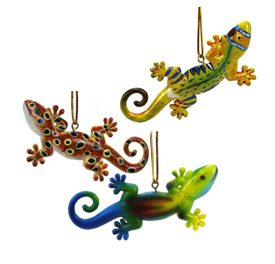Item 153005 Gecko Ornament
