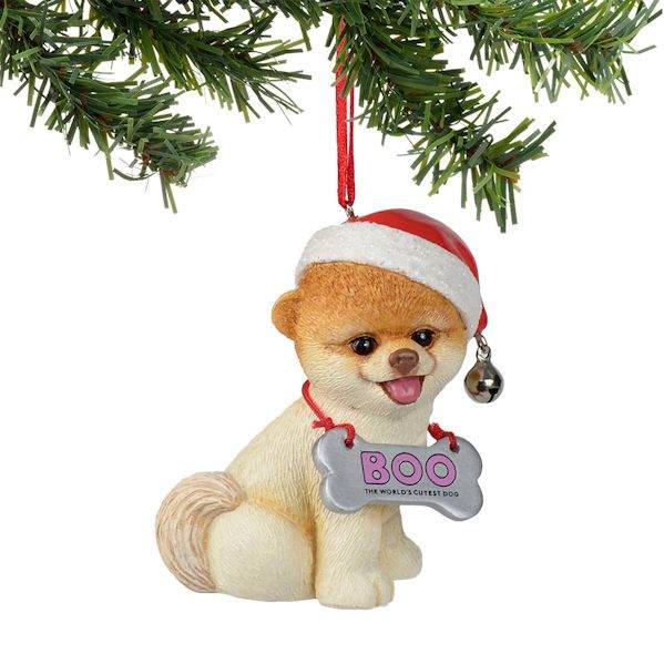 Item 156109 Boo The Dog With Bone Tag Ornament