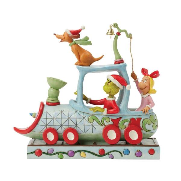 Item 156150 Grinch Max And Cindy On Train Figure