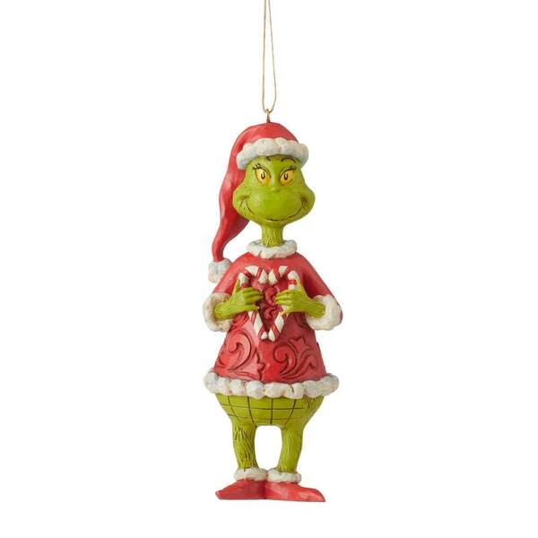 Item 156228 Grinch Holding Candy Ornament