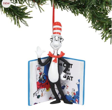 Item 156241 The Cat in the Hat With Book Ornament