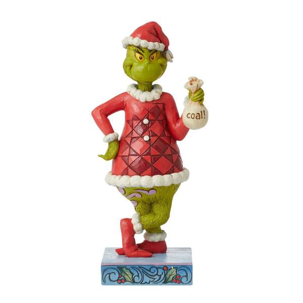 Item 156439 Grinch With Bag Of Coal Figure