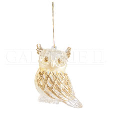 Item 177118 Acrylic Clear Owl Ornament