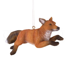 Item 177312 Red/White Running Fox Ornament