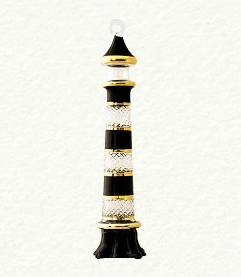 Item 186082 Black Lighthouse Ornament