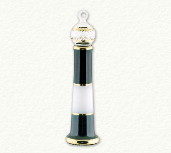 Item 186353 Black/Clear Lighthouse Ornament
