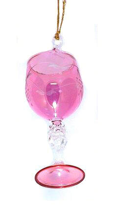 Item 186927 Small Purple Wine Glass Ornament