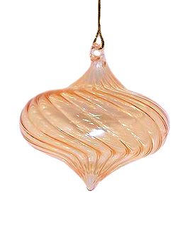 Item 186936 Small Yellow Swirl Onion Ornament