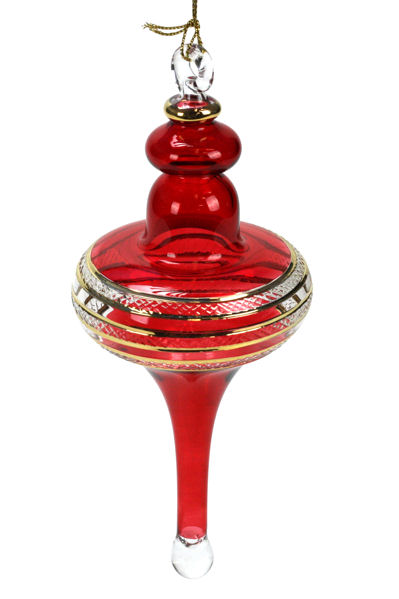 Item 186945 Christmas Red Flat Disc Ornament