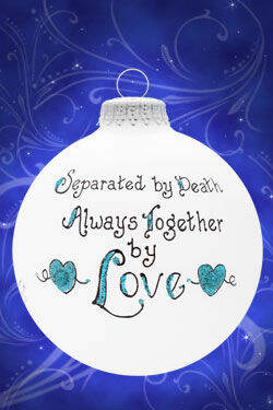 Item 202031 Separated By Death Always Together By Love Ornament
