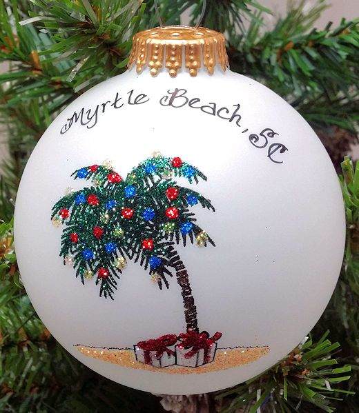 Item 202152 Myrtle Beach Palm Tree Ornament