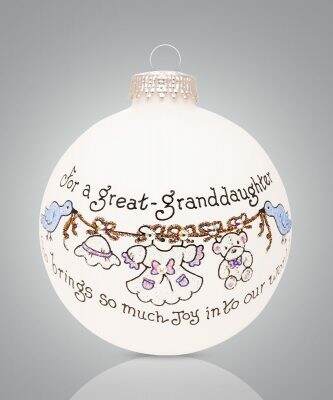 Item 202153 Great Granddaughter Joy Ornament