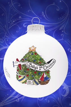 Item 202160 Boy Baby's First Christmas Ornament