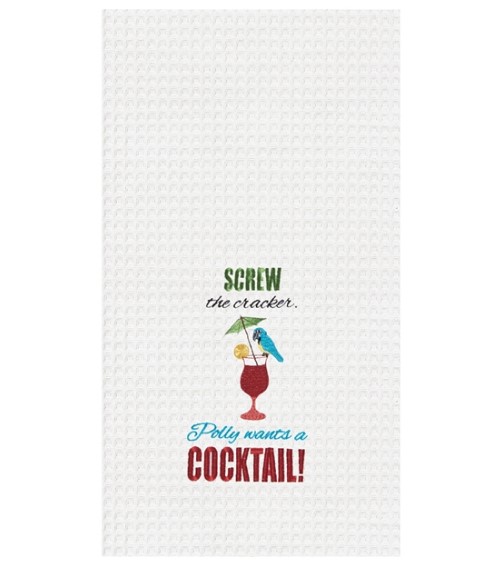 Item 231164 Poly Wants A Cocktail Kitchen Towel