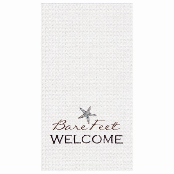 Item 231198 BARE FEET WELCOME KITCHEN TOWEL