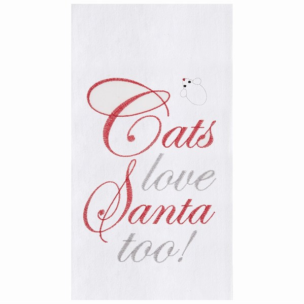 Item 231245 Cats Love Santa Towel