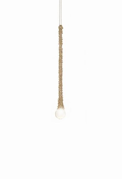 Item 245128 Small Gold Drop Icicle Ornament