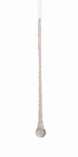 Item 245158 Large Silver Drop Icicle Ornament