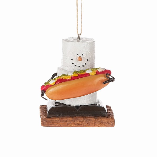 Item 260185 S'mores With Hot Dog Ornament