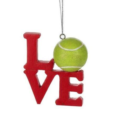 Item 260269 Love Tennis Ornament