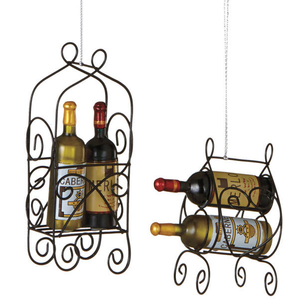 Item 260551 Wine Bottle Rack Ornament 