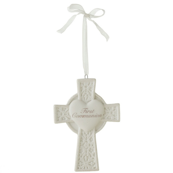 Item 260610 First Communion Cross Ornament