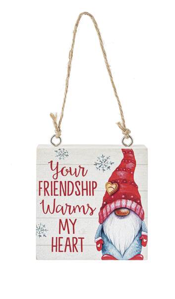 Item 260619 Your Friendship Warms My Heart Ornament