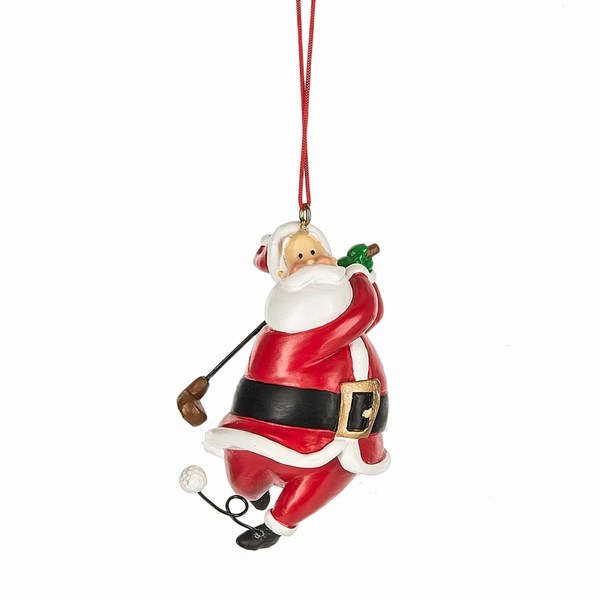 Item 260697 Santa Golfer Ornament