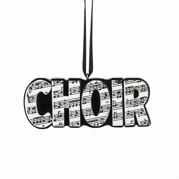 Item 260705 Sheet Music Style Choir Ornament