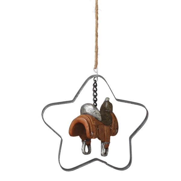 Item 260873 Saddle In Star Ornament