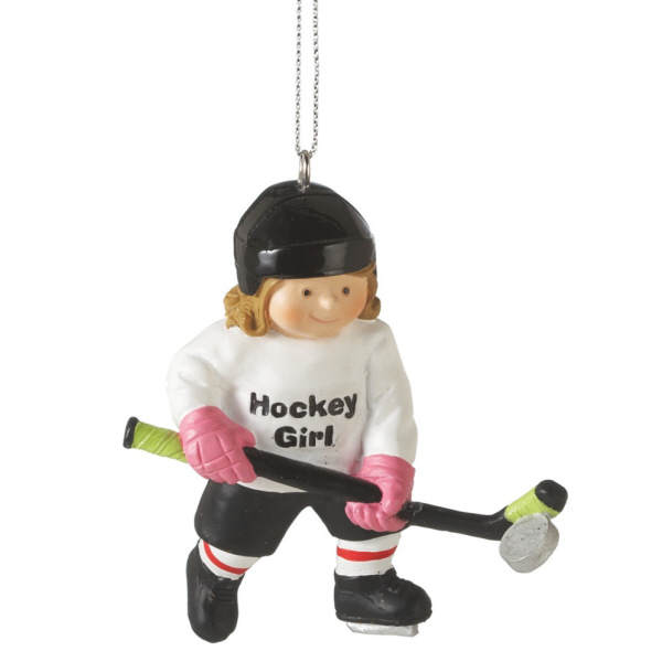 Item 261000 Hockey Girl Ornament