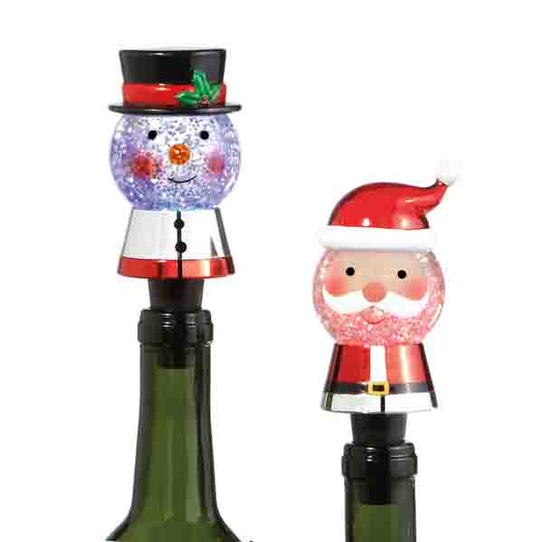 Item 261014 Snowman/Santa Bottle Stopper