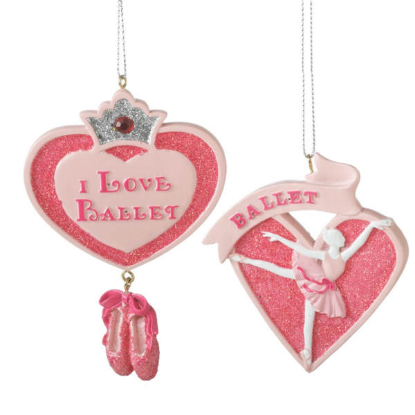 Item 261379 Ballet Heart Ornament