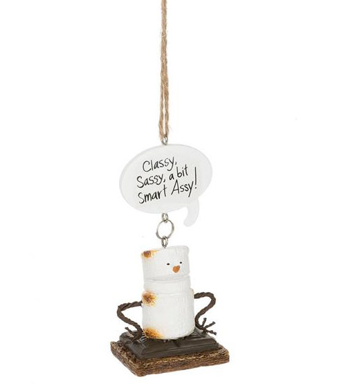 Item 261694 Toasted S'mores Sassy Ornament