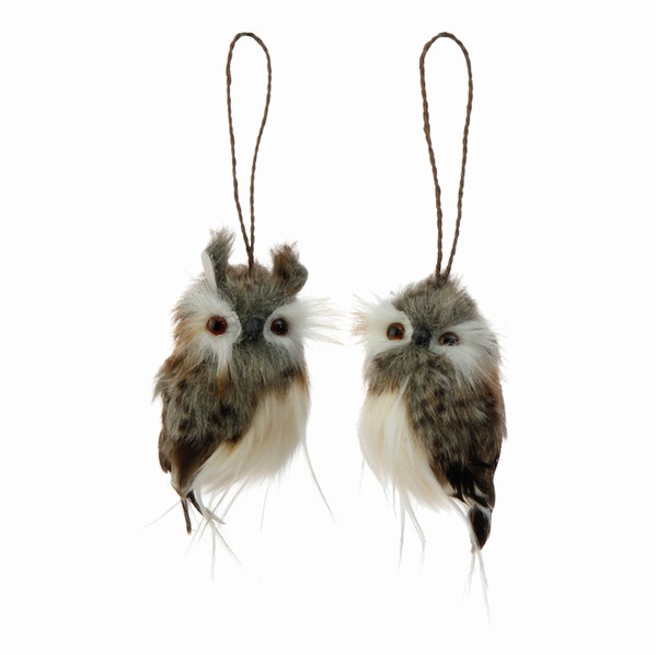 Item 281849 Gray/Brown/White Spotted Owl Ornament