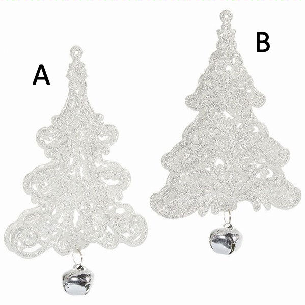 Item 281903 White Tree With Bell Ornament