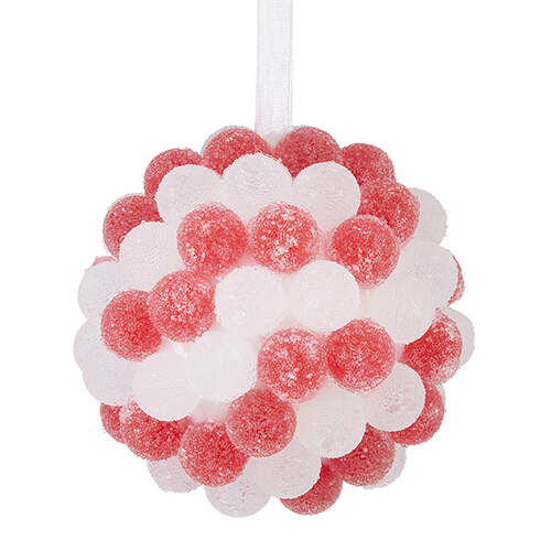 Item 282308 Red and White Gumdrop Ornament
