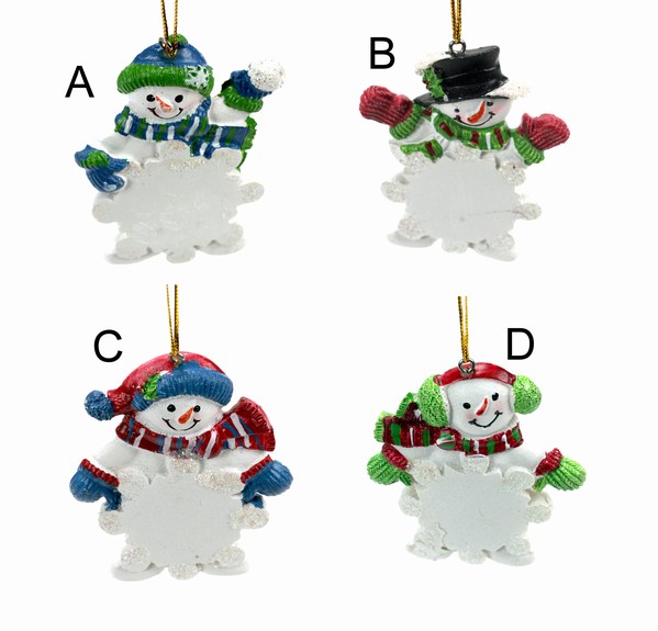Item 291005 Snowman Snowflake Ornament